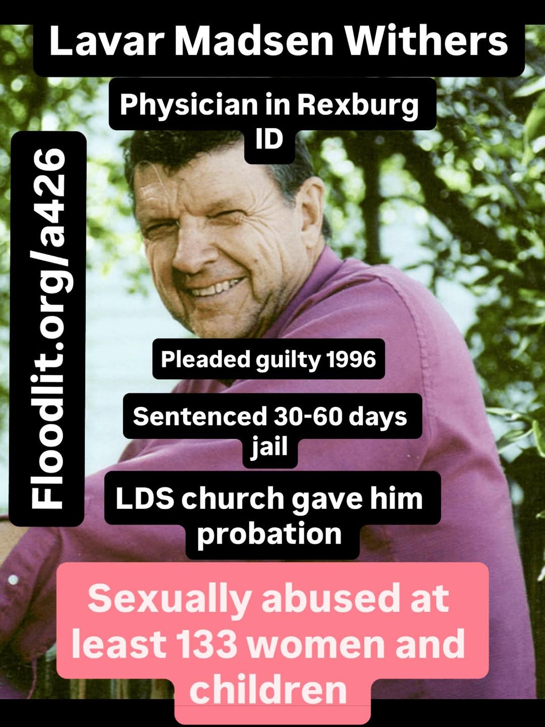 Idaho doctor accused by 133 women pleaded guilty to abuse in 1996 Mormon case