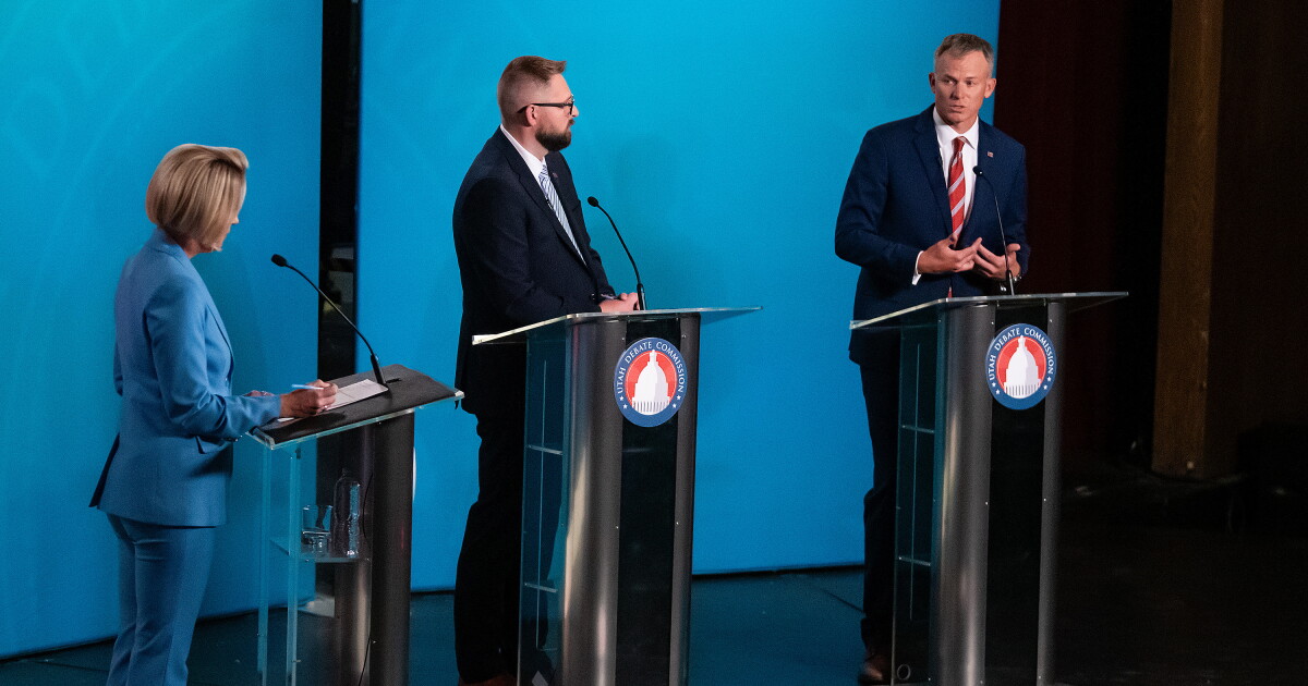 Moore, Crosby debate data centers and Great Salt Lake in Utah's 2nd District