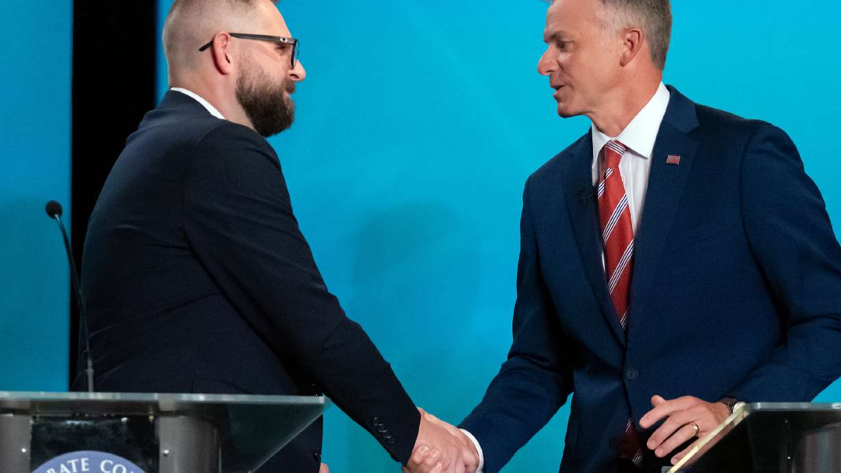 Moore, Crosby debate economy and AI in Utah's 2nd District race