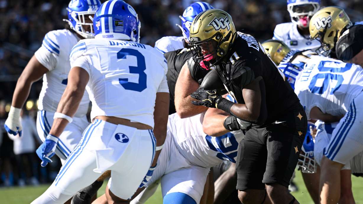 No. 2 BYU loses double-overtime thriller to UCF, 39-31